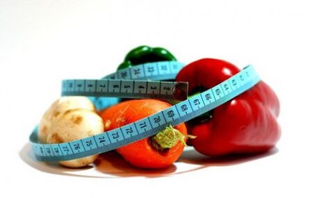 الخضار لانقاص الوزن في النظام الغذائي هو الأكثر