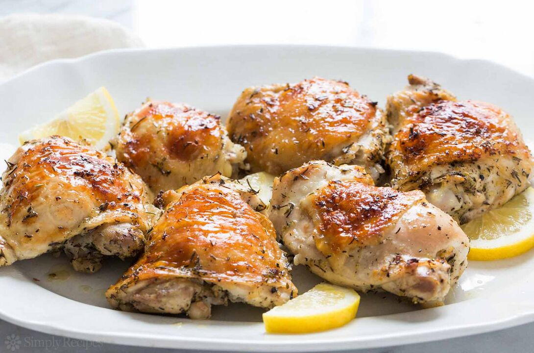 دجاج بالليمون لنظام غذائي خال من الغلوتين